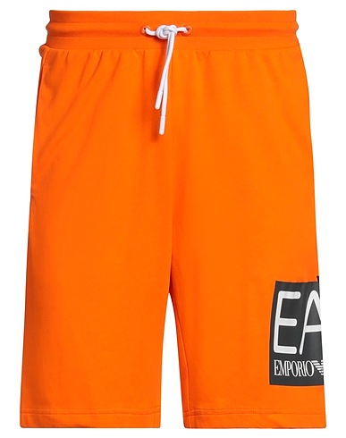 EA7 Shorts & Bermuda Orange 100% Cotton, Elastane