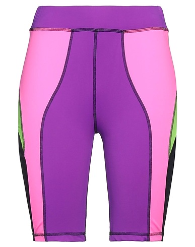 MSGM Shorts & Bermuda Purple 91% Polyamide, 9% Elastane
