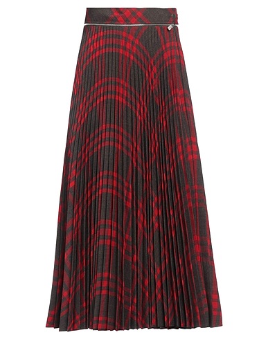 BURBERRY Midi skirt Red 55% Polyester, 45% Wool