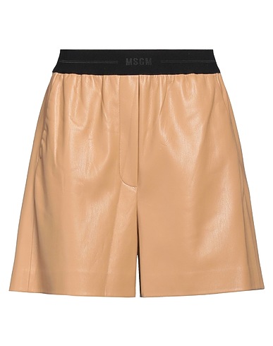 MSGM Shorts & Bermuda Cammello 65% Poliestere, 35% Poliuretano