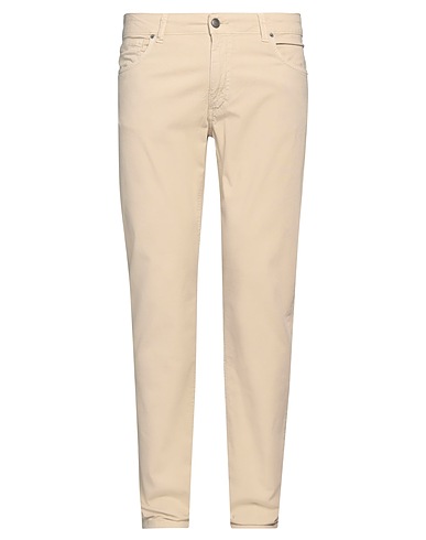 HERMAN & SONS Casual trouser Beige 97% Cotton, 3% Elastane
