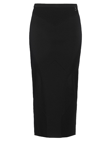 PATRIZIA PEPE Midi skirt Black 72% Viscose, 28% Polyamide