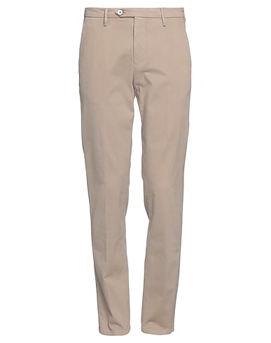 MICHAEL COAL Casual pants Beige 97% Cotton, 3% Elastane