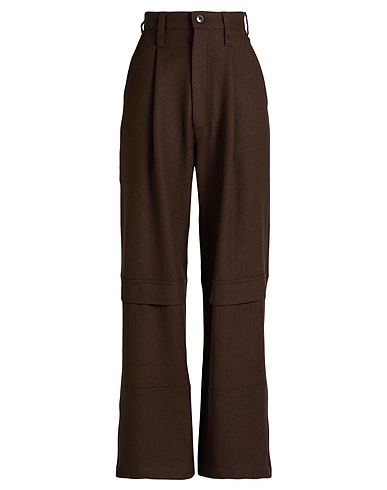 AMI ALEXANDRE MATTIUSSI Pantalone Testa di moro 100% Lana