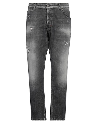 OVER/D Denim trousers Black 100% Cotton