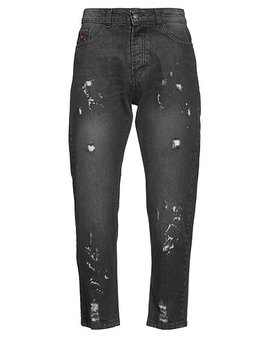OVER/D Jeans Schwarz Gewebefasern