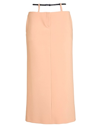 THE ATTICO Midi skirt Sand 90% Polyester, 10% Elastane