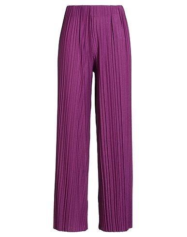 TOY G. Pantalone Viola 69% Viscosa, 26% Poliestere, 5% Elastan