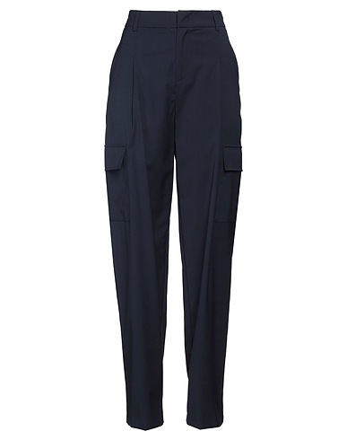 SKILLS & GENES Casual trouser Midnight blue 68% Polyester, 20% Viscose, 10% Wool, 2% Elastane