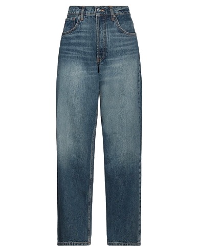 ANINE BING Denim pants Blue 50% Cotton, 50% Organic cotton