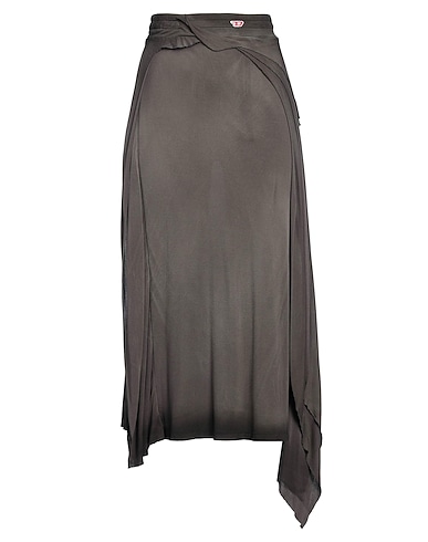 DIESEL Midi skirt Dark green 100% Viscose