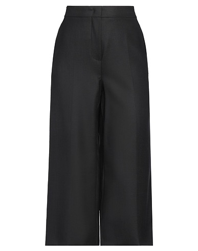 MAX MARA STUDIO Casual trouser Black 97% Virgin Wool, 3% Elastane