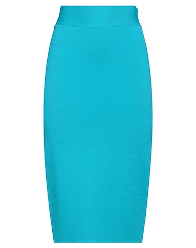 P.A.R.O.S.H. Midi skirt Turquoise 68% Viscose, 32% Polyamide