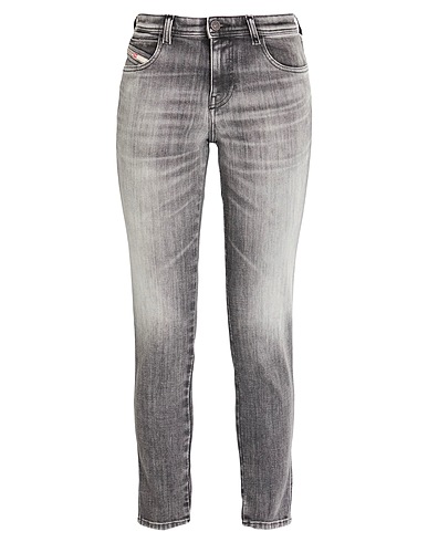 DIESEL Pantaloni jeans Grigio 96% Cotone, 3% Elastomultiestere, 1% Elastan