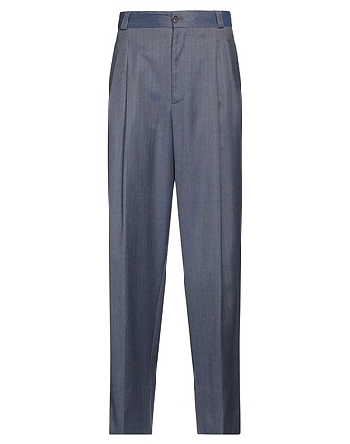 PAL ZILERI Casual pants Slate blue 100% Wool