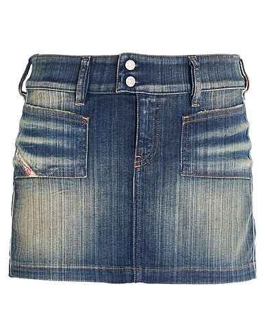 DIESEL Denim skirt Blue 98% Cotton, 2% Elastane