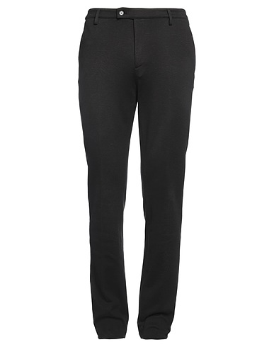 LARDINI Casual pants Black 55% Cotton, 30% Linen, 12% Polyamide, 3% Elastane