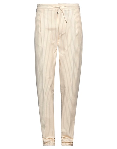 LARDINI Casual pants Ivory 100% Cotton