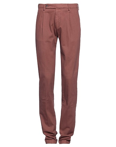BERWICH Casual trouser Brick red 97% Cotton, 3% Elastane