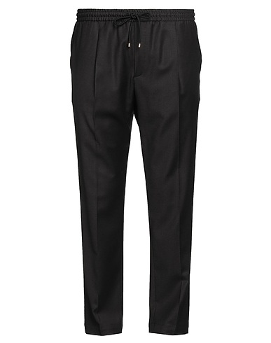 BRIGLIA 1949 Casual trouser Black 99% Virgin Wool, 1% Elastane