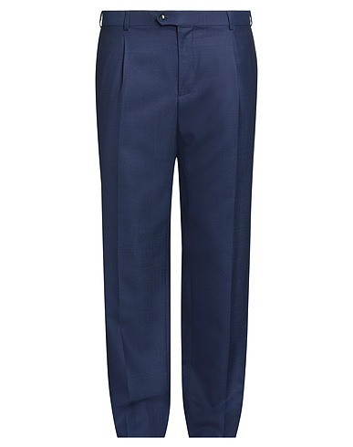 PAL ZILERI Casual trouser Navy blue 100% Wool