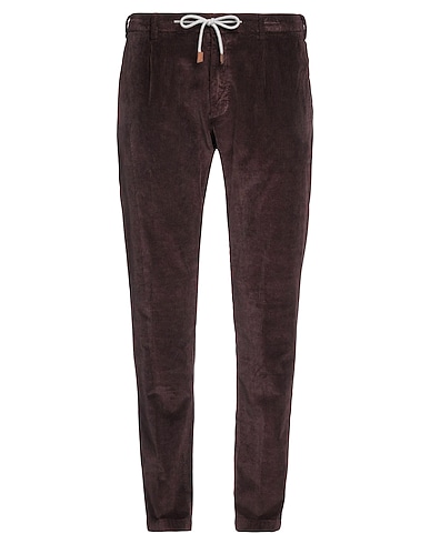ELEVENTY Casual pants PLATINUM Plum 76% Cotton, 22% Modal, 2% Elastane