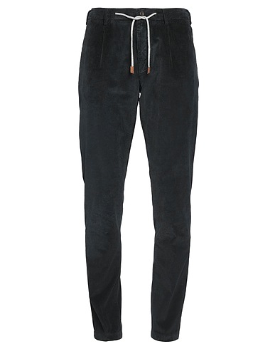 ELEVENTY Casual trouser PLATINUM Charcoal 76% Cotton, 22% Modal, 2% Elastane