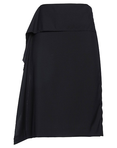 PLAN C Midi skirt Midnight blue 100% Wool