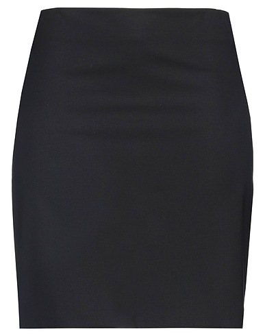 JOHN RICHMOND Mini skirt Black 95% Virgin Wool, 5% Elastane