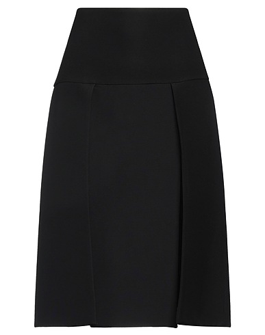 KHAITE Midi skirt Black 75% Viscose, 25% Polyamide
