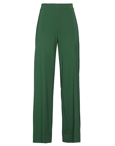 GAI MATTIOLO Casual trouser GM Dark green 95% Polyester, 5% Elastane