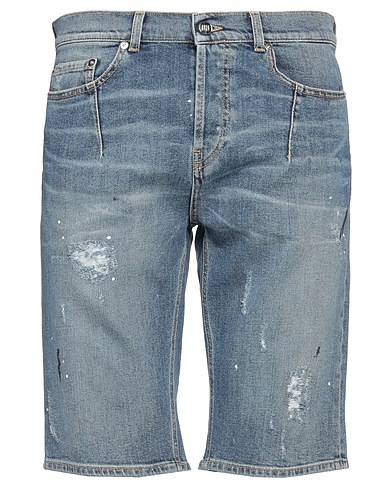 LES HOMMES Denim shorts Blue 99% Cotton, 1% Elastane