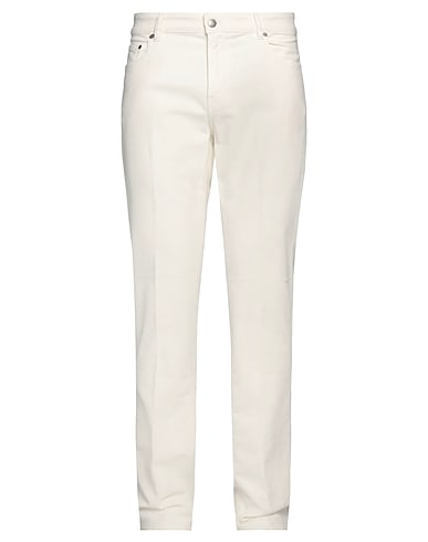 BARMAS Casual pants OFF WHITE 98% Cotton, 2% Elastane