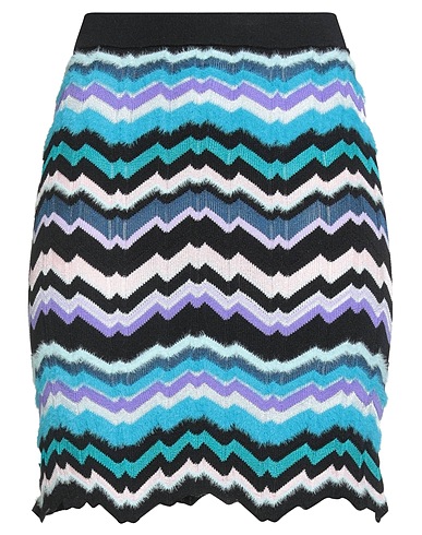 MISSONI Mini skirt Midnight blue 55% Viscose, 40% Wool, 5% Polyamide