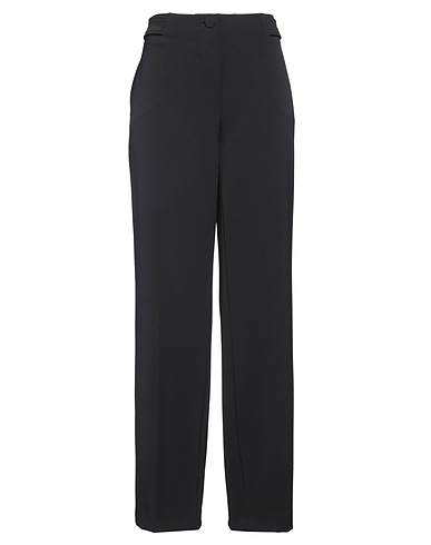BLUGIRL Casual trouser Black 96% Polyester, 4% Elastane