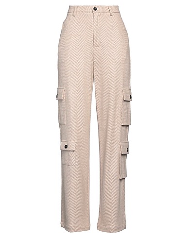 LIVIANA CONTI Casual trouser Sand 55% Cashmere, 40% Silk, 5% Other Fibres