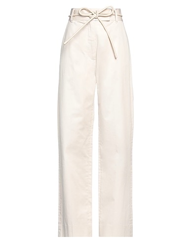 ZIMMERMANN Casual trouser Ivory 100% Cotton, Polyurethane