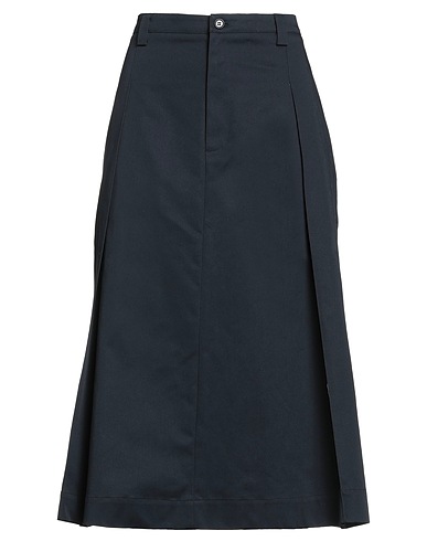 SIBEL SARAL Midi skirt Midnight blue 100% Cotton