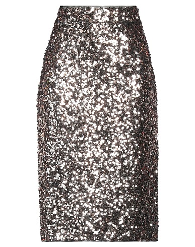 TWINSET Midi skirt U&B Rose gold 100% Polyester