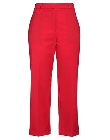 OTTOD'AME Casual trouser Red 53% Polyester, 43% Virgin Wool, 4% Elastane
