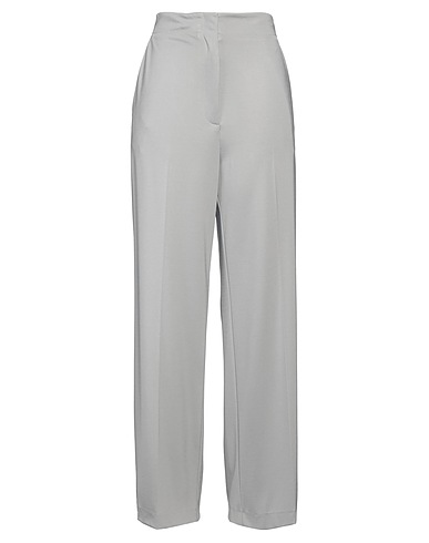 LIVIANA CONTI Casual trouser Light grey 61% Viscose, 34% Polyamide, 5% Elastane