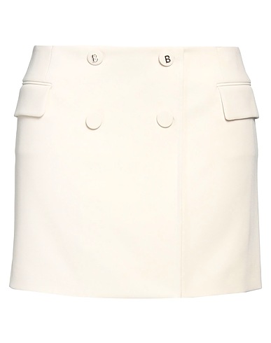 BLUGIRL Mini skirt Cream 96% Polyester, 4% Elastane
