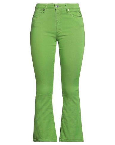 DONDUP Bootcut Jeans Green 92% Cotton, 6% Elastomultiester, 2% Elastane