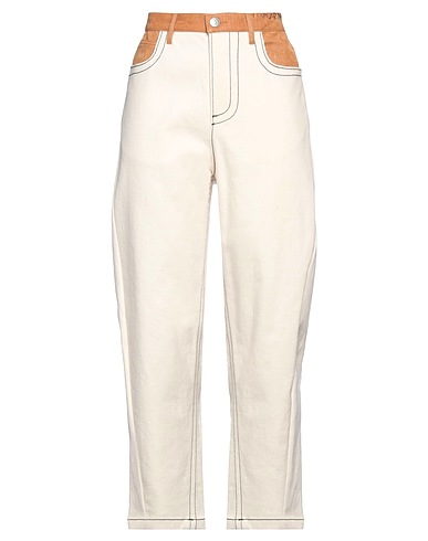 MARNI Pantaloni jeans Panna 97% Cotone, 3% Elastan