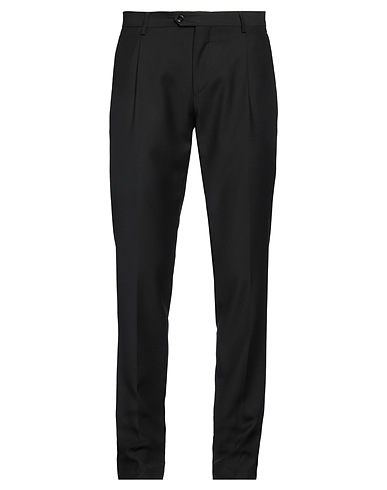 LARDINI Casual pants Black 100% Wool