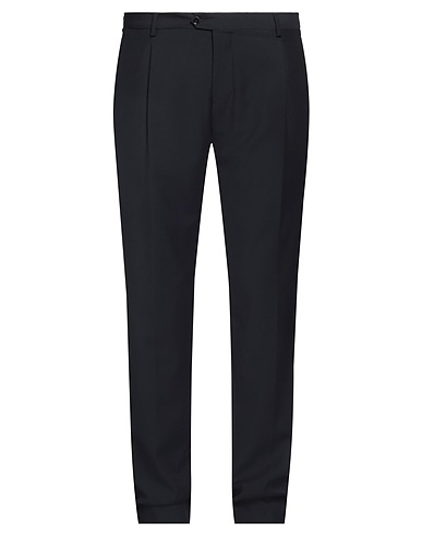 LARDINI Casual pants Midnight blue 100% Wool