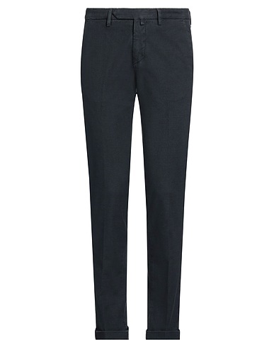 B SETTECENTO Casual pants BLU NOTTE 97% Cotton, 3% Elastane