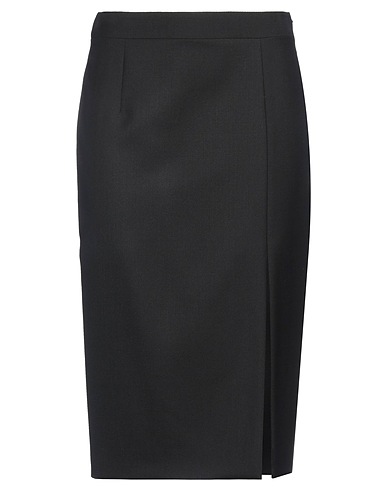 MOSCHINO Midi skirt COUTURE Black 100% Virgin Wool