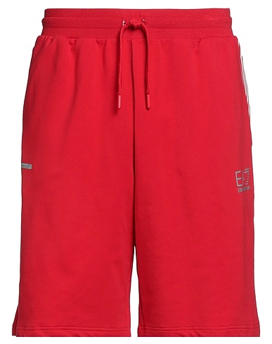 EA7 Shorts & Bermuda Rosso 58% Cotone, 38% Poliestere, 4% Elastan