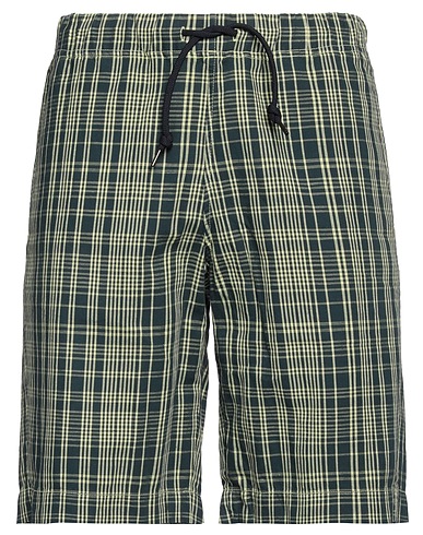 PS PAUL SMITH Shorts & Bermuda Dark green 60% Cotton, 40% Linen